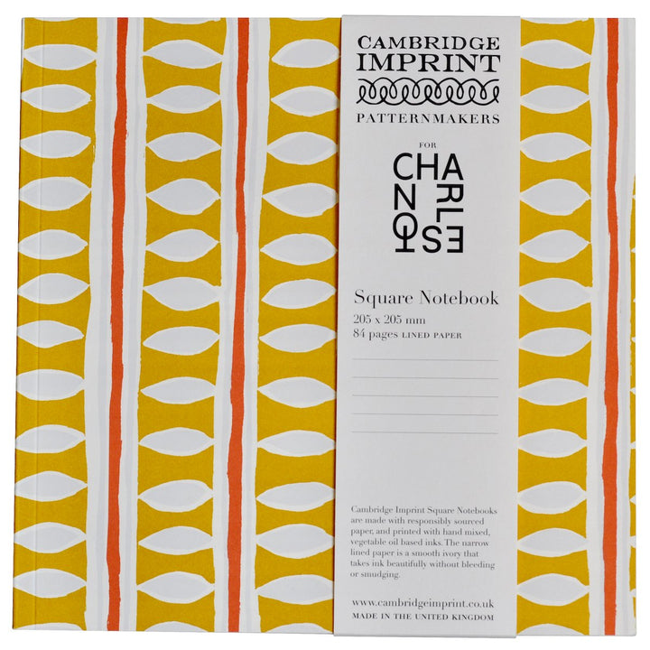 Square Notebook with Lined Paper in Charleston Stripe