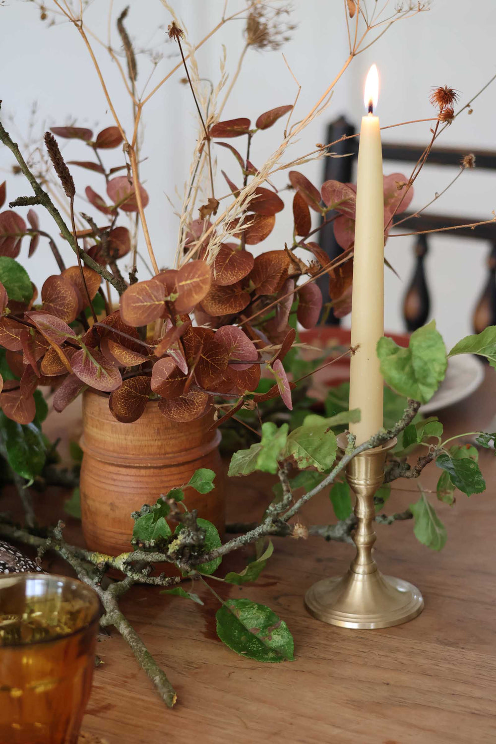 Candle Holder Dinner Brass Tall