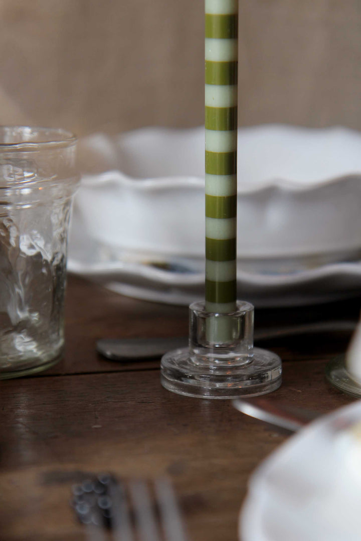 Candle holder / Glass 1.3 cm Candle Clear