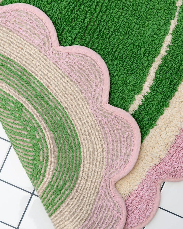 Carmen Bathmat / Green & Pink - Domestic Science Home