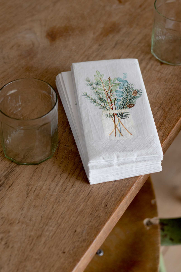 Christmas Bouquet Paper Napkins / Pk 16