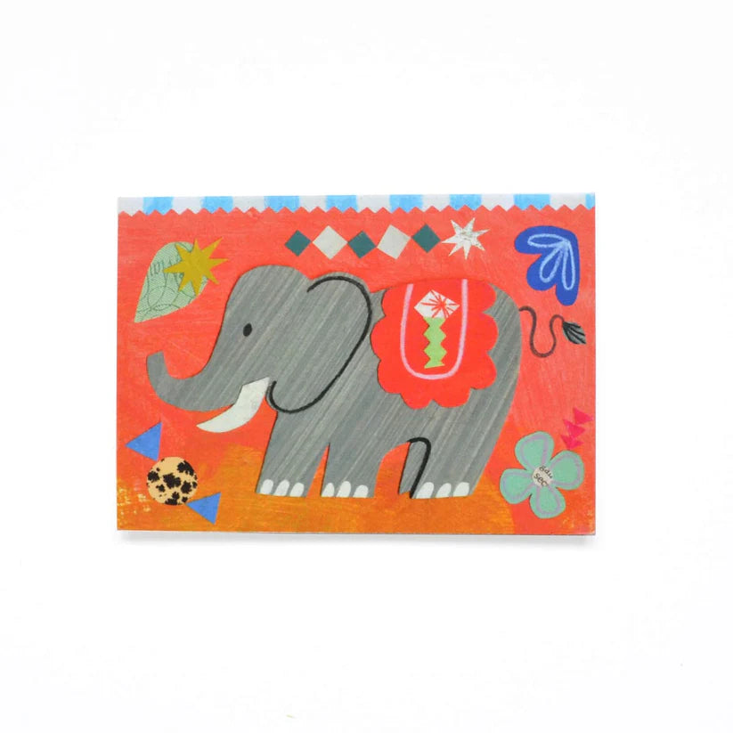 Circus Elephant Mini Card - Domestic Science Home