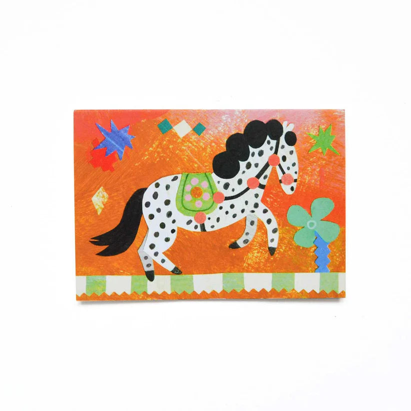 Circus Pony Mini Card - Domestic Science Home