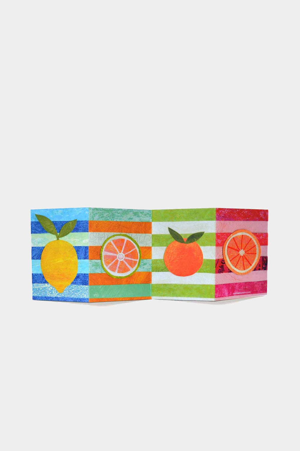 Citrus Concertina Card - Domestic Science Home