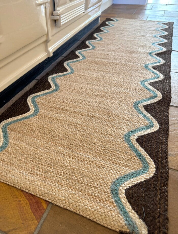 Cocoa Wave Jute Rug  Rectangle /  122x183