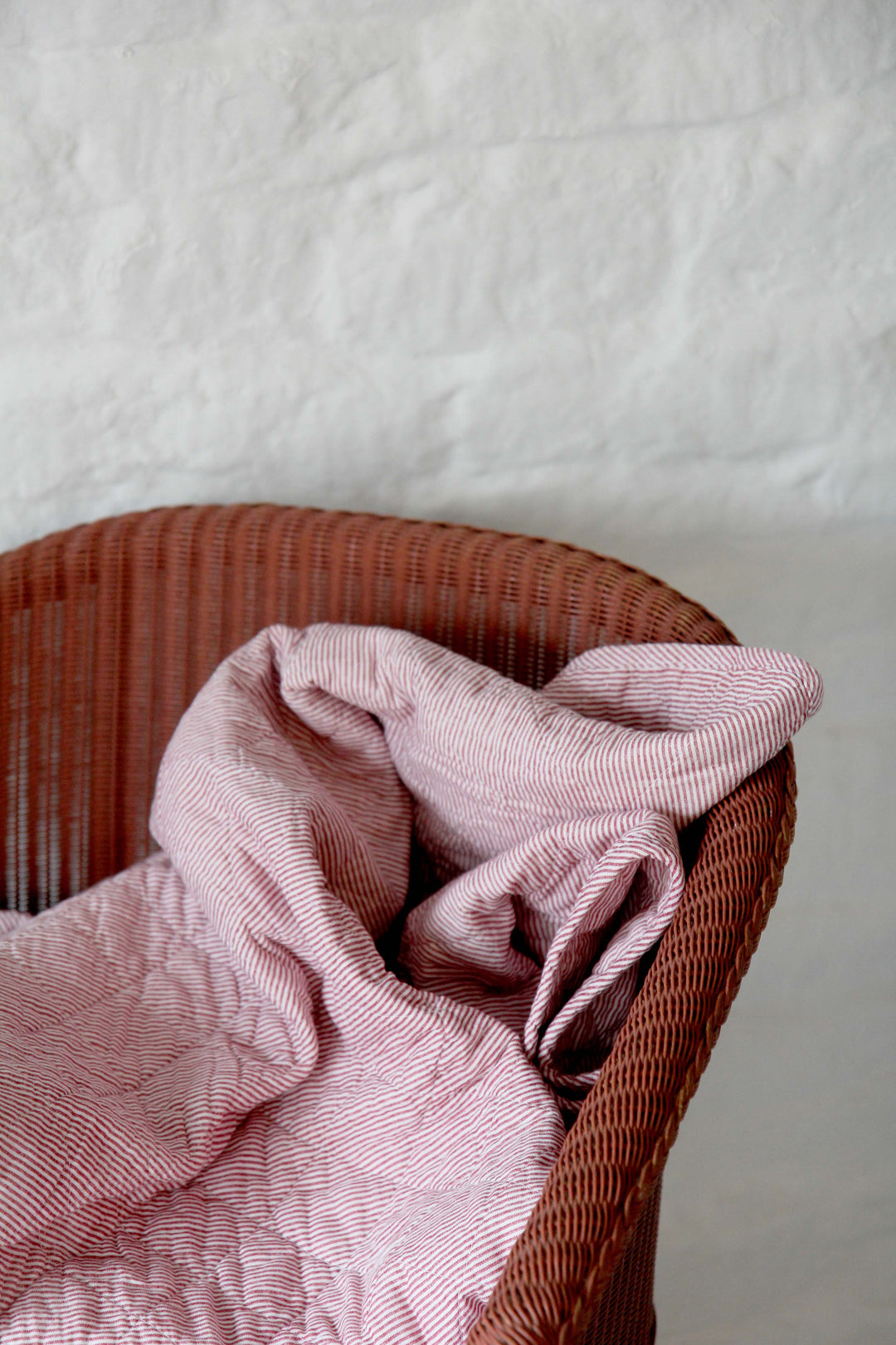 Cotton Quilt / Red Stripes
