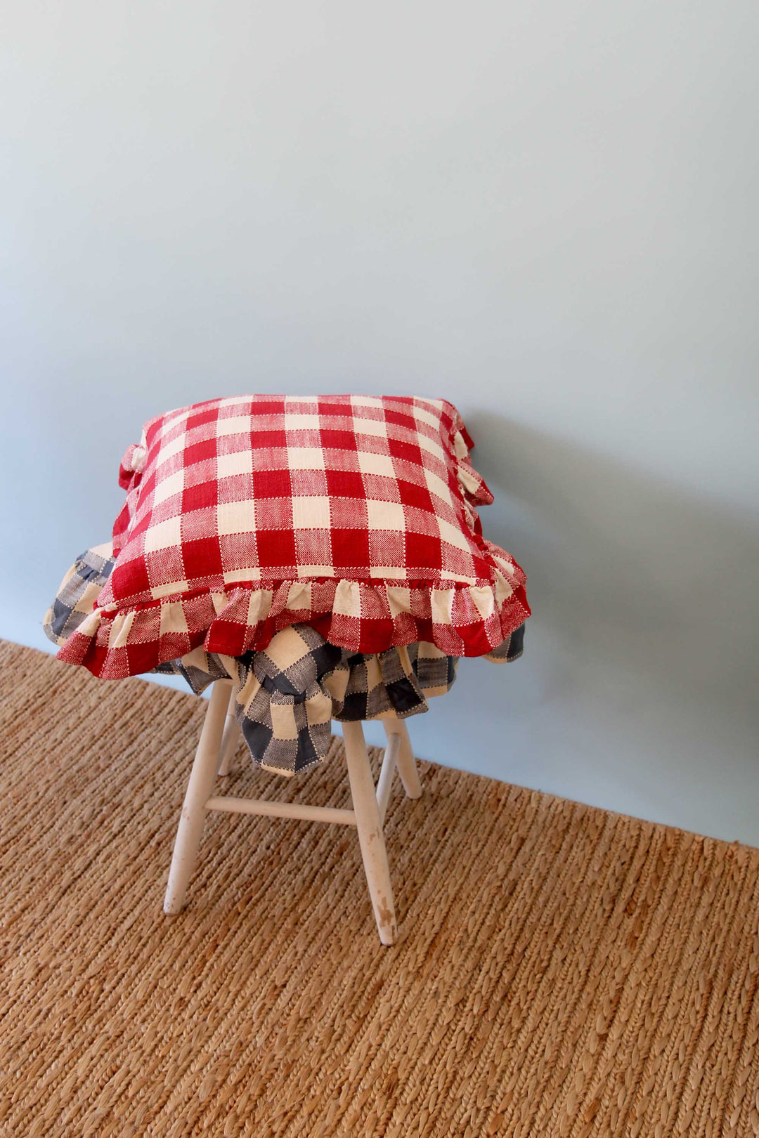 Cushion Cover Ida Check Red/White