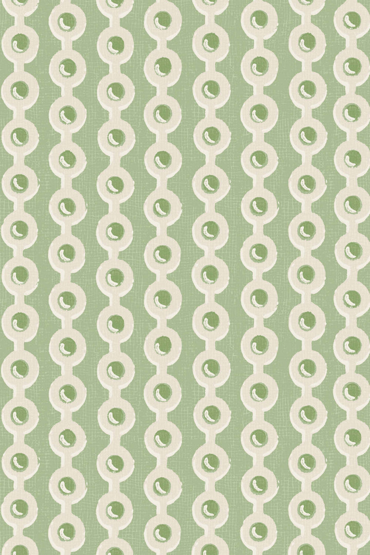 deauville spot wallpaper in pistachio green by domestic science home