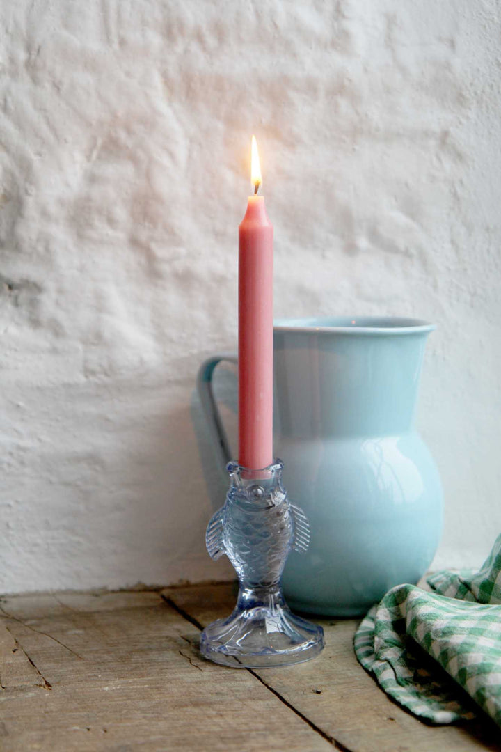 Dinner Candle Rustic18cm / Coral