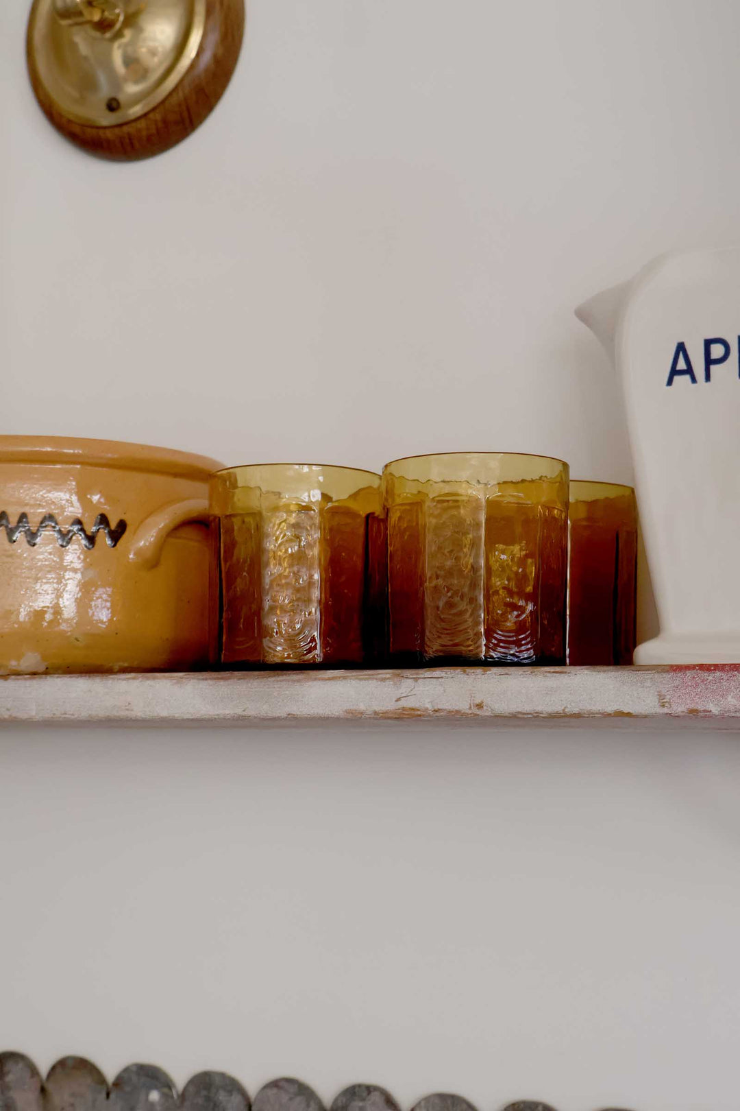 Dune 9cm Amber Glass