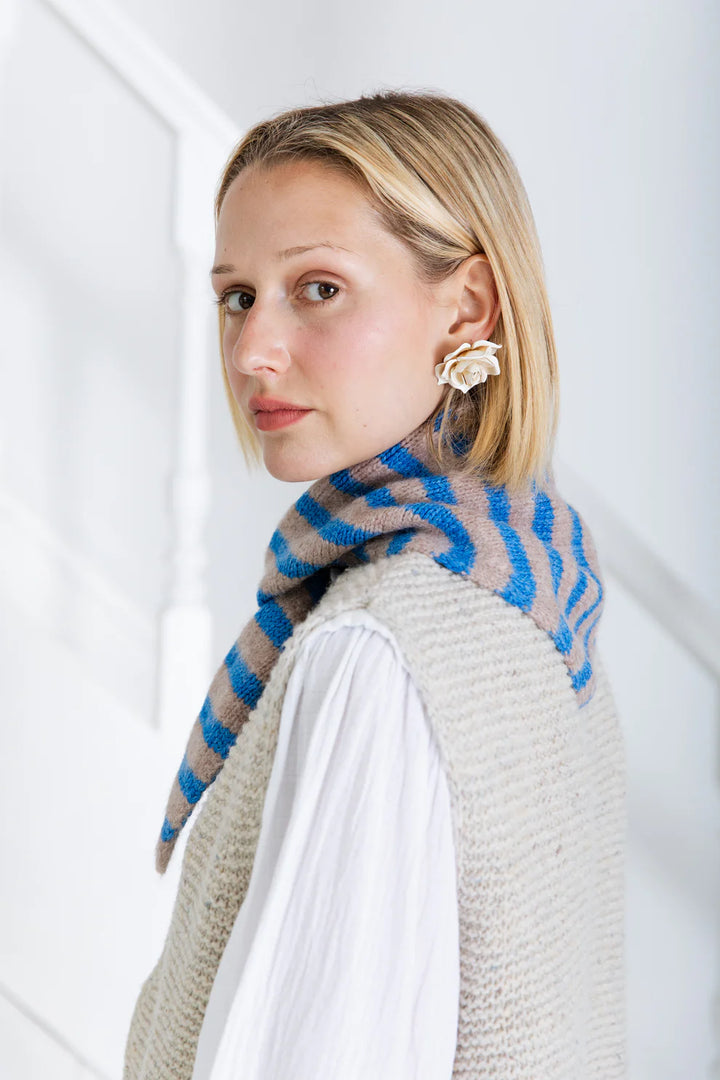 Triangle Scarf /  Hassar Blue