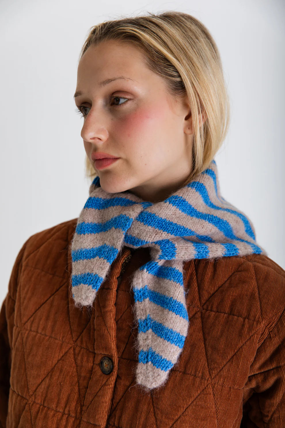 Triangle Scarf /  Hassar Blue