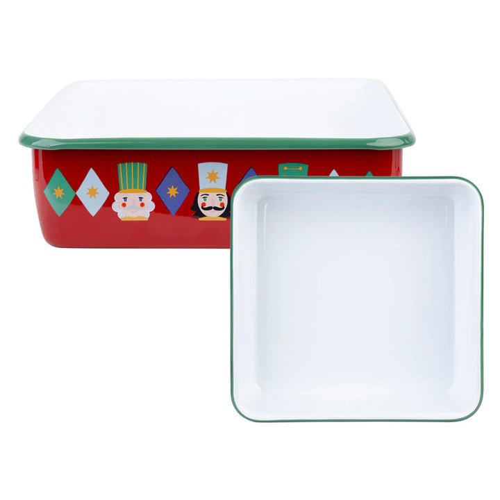 Nutcracker Enamel Roasting Tin / 26cm