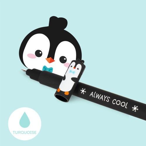 Erasable Pen Penguin / Turq