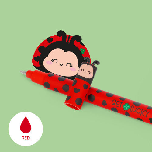 Erasable Gel Pen Ladybug / Red