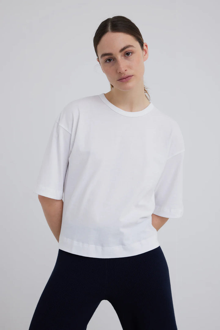 ESSigne 2/4 Boxy T GOTs / White