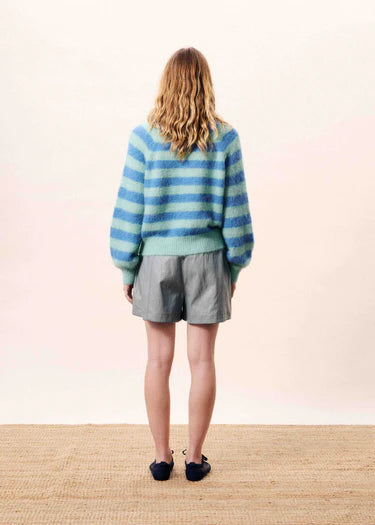Cardigan / Blue Azure Stripe