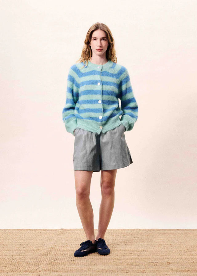 Cardigan / Blue Azure Stripe