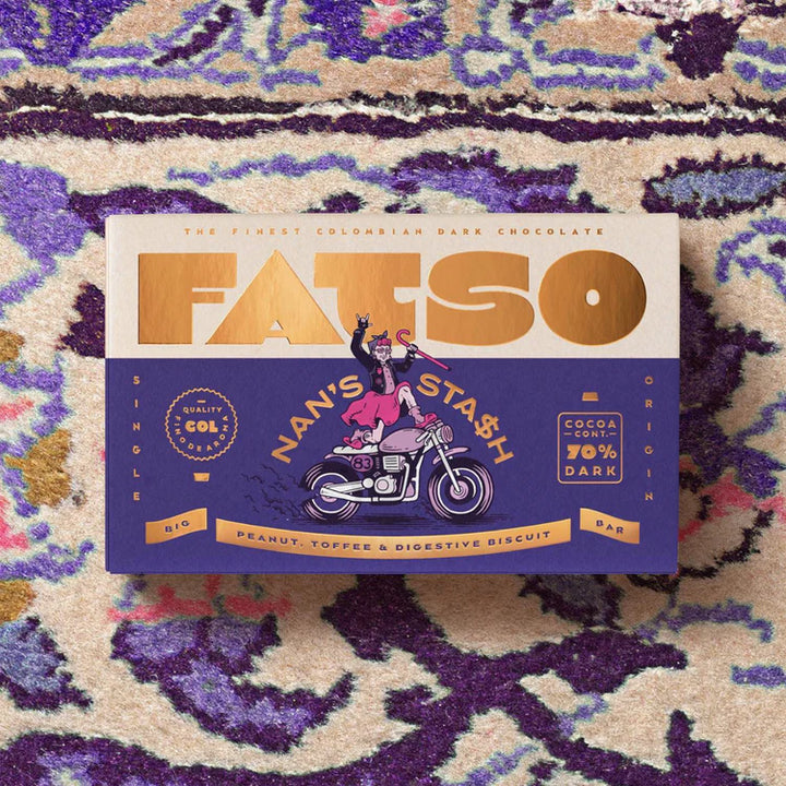 NAN'S STASH BAR / 150g / Peanut, toffee & digestive biscuit