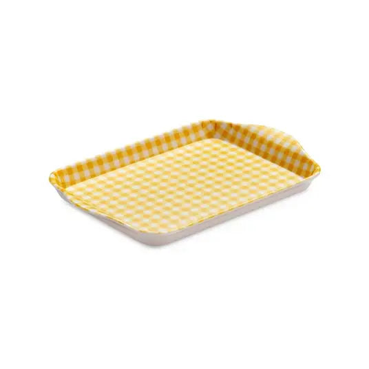 Mini Gingham Tray / Mustard