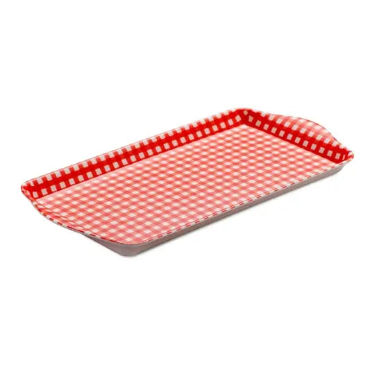 Sandwich Gingham Tray / Red
