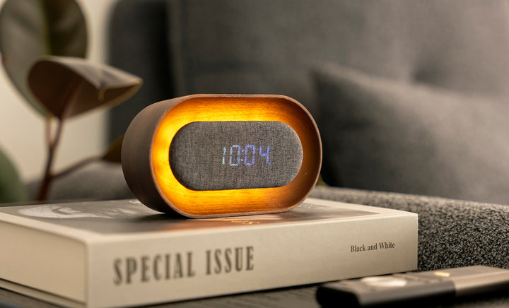 Lumos Clock Oval / Walnut