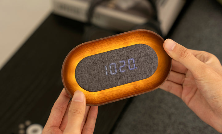 Lumos Clock Oval / Walnut