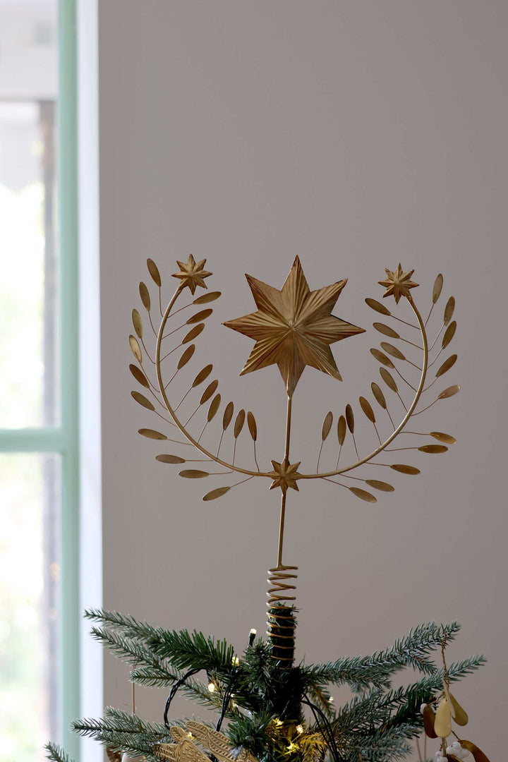 Golden Star Tree Topper