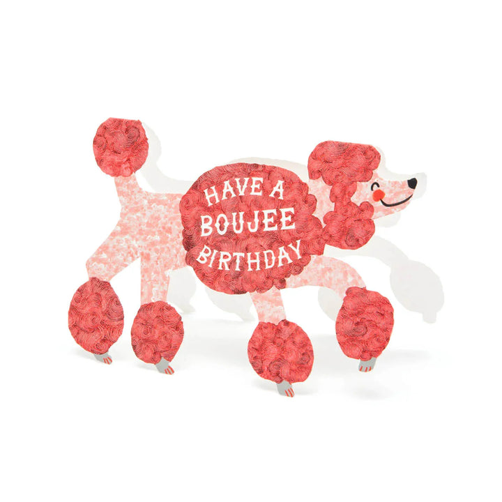 Boujee Birthday Poodle Card