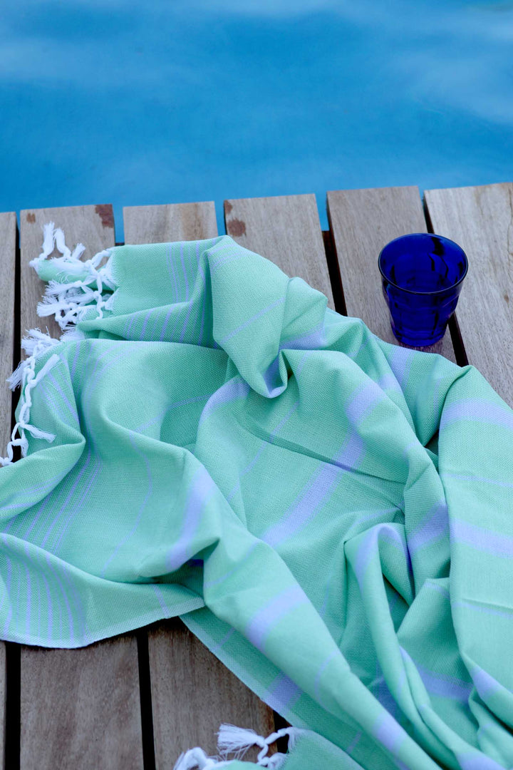 Hammam Towel Pistachio/Lavender / 170x100cm