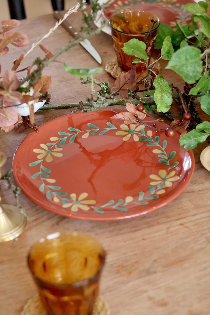 Hand Painted Dinner Plate