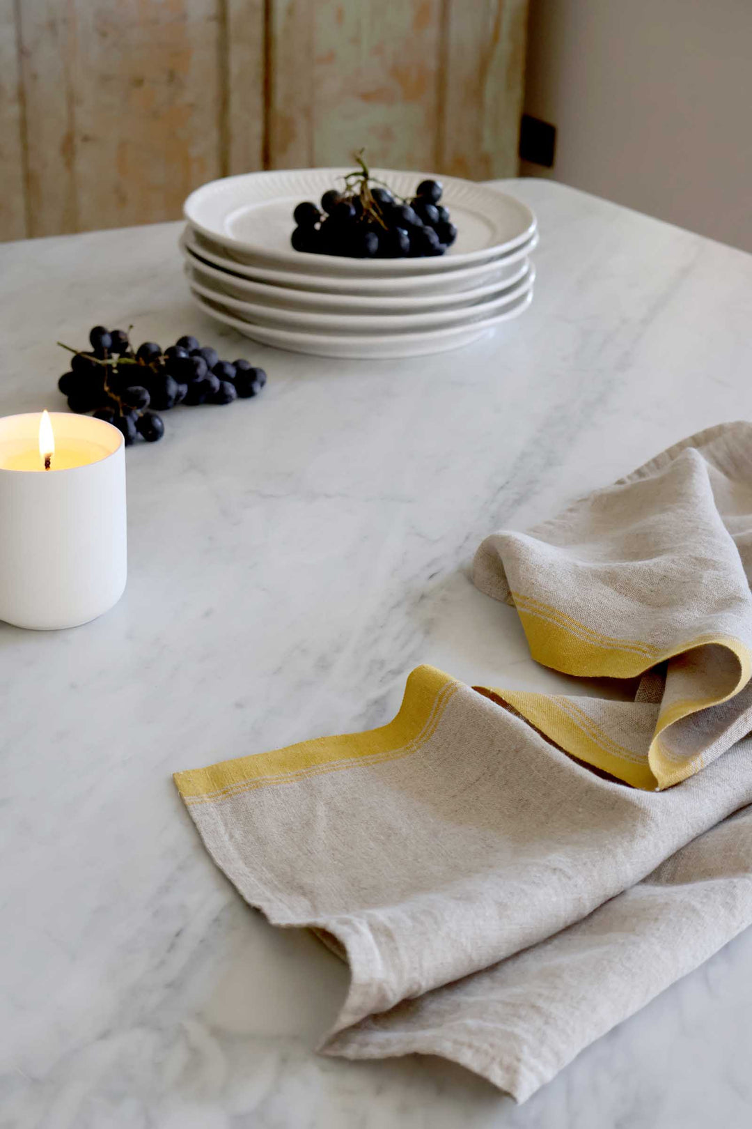 Havana T-Towel Linen Blend / Ochre