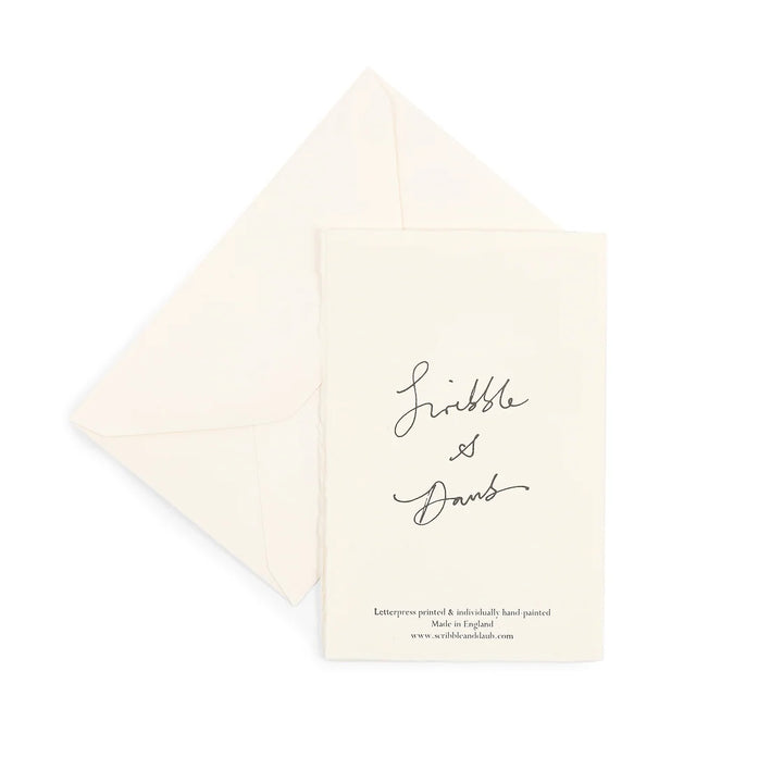 Hand-Painted Sparkler New Year Card