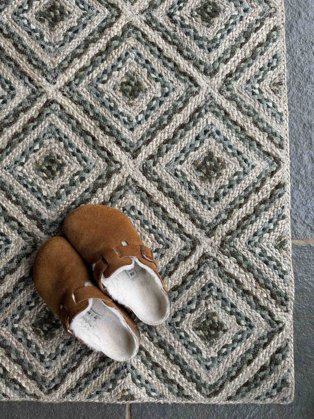Hedgerow Mosaic Jute Rug  Rectangle - Domestic Science Home