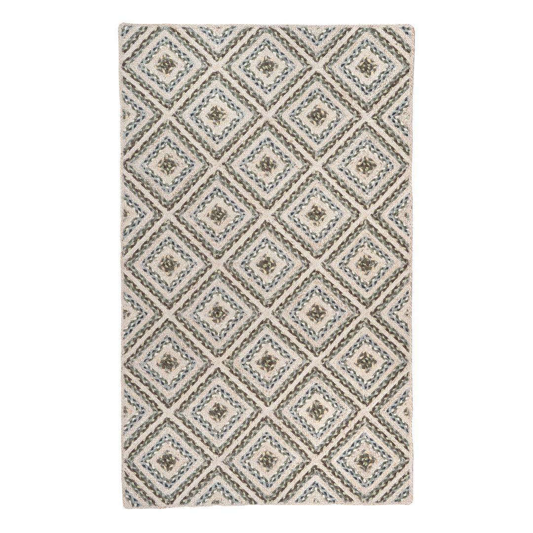 Hedgerow Mosaic Jute Rug  Rectangle - Domestic Science Home