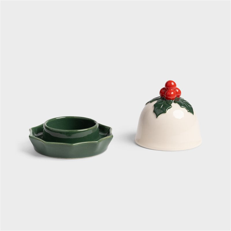 Holly Butter Dish