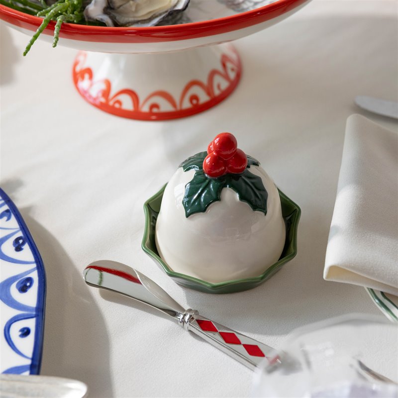 Holly Butter Dish