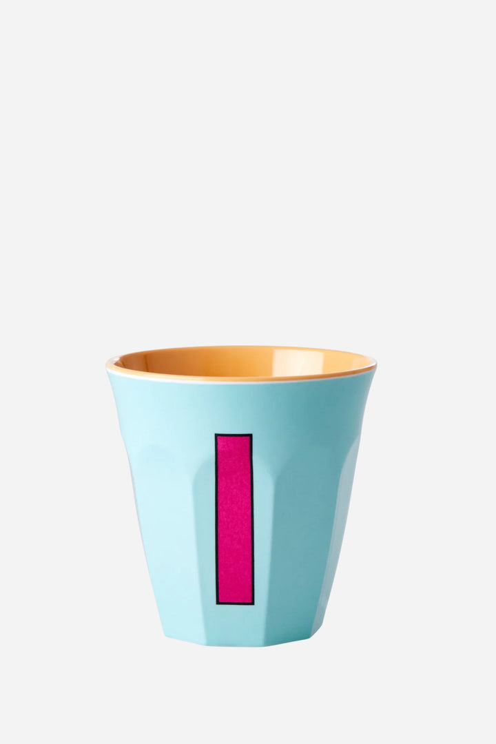 Melamine Cup / Letter I / Mint