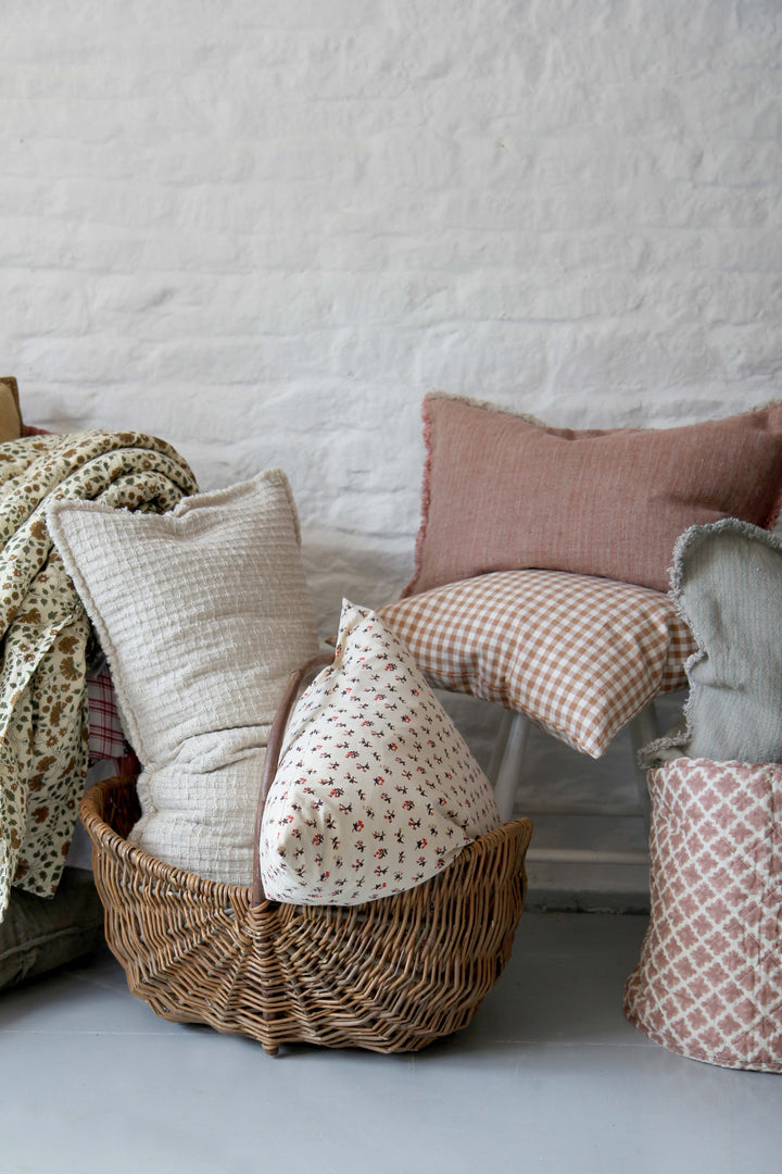 Woven Checkered Cushion / 35x80cm
