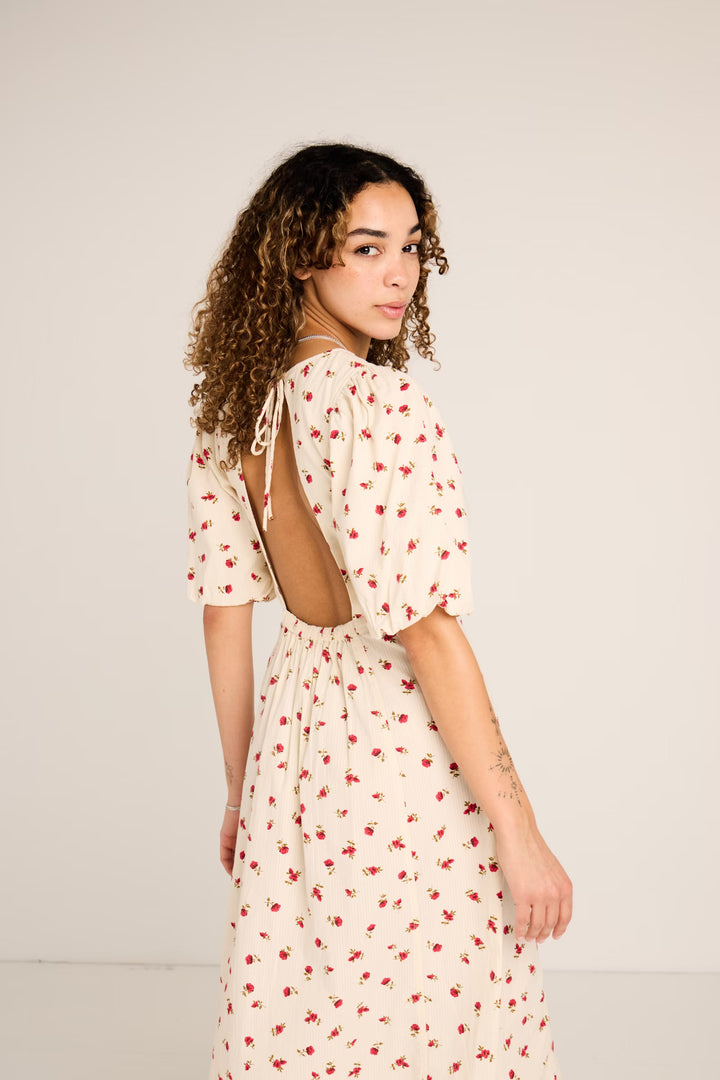 Ihrosey Dress / Geranium Flower
