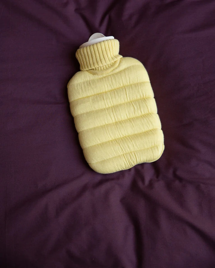Mini Puffy Hot Water Bottle Butter / Yellow