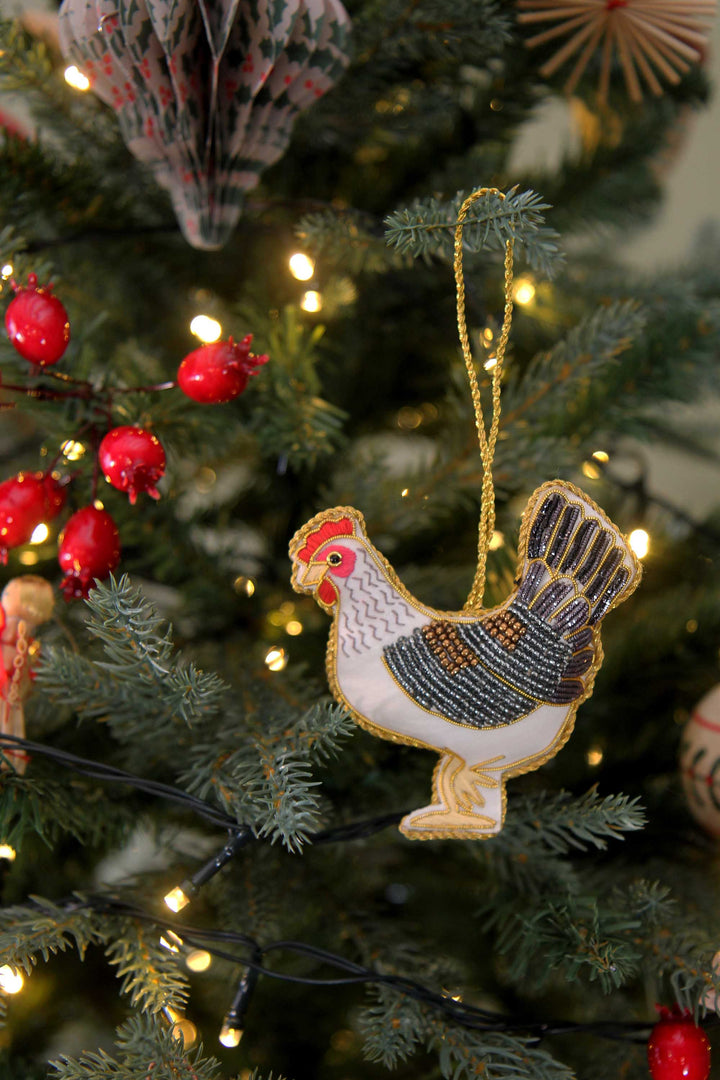 Beaded Chicken Decoration