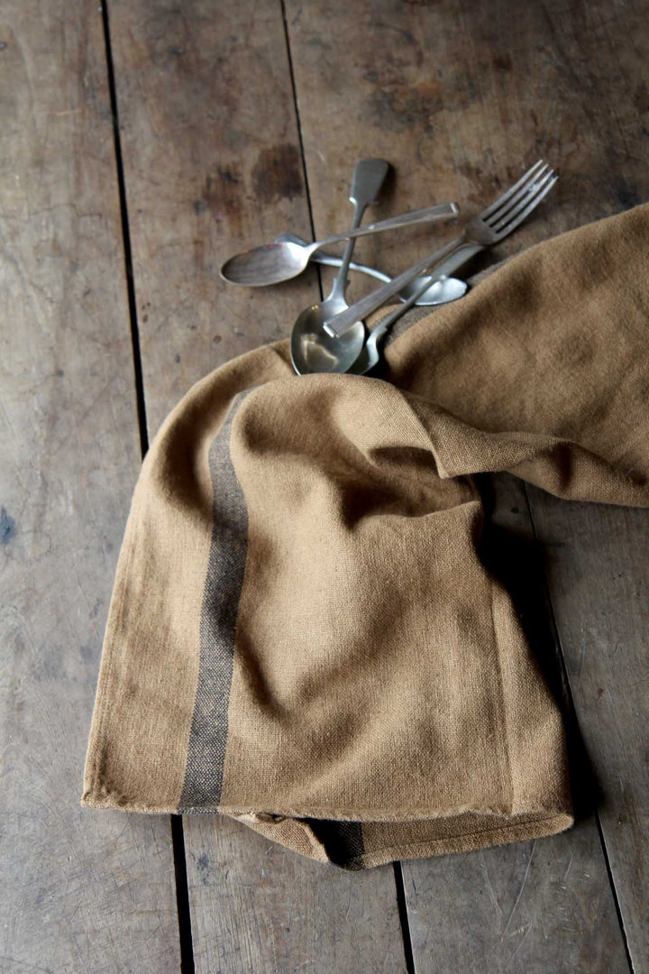 Linen T-Towel / Gold