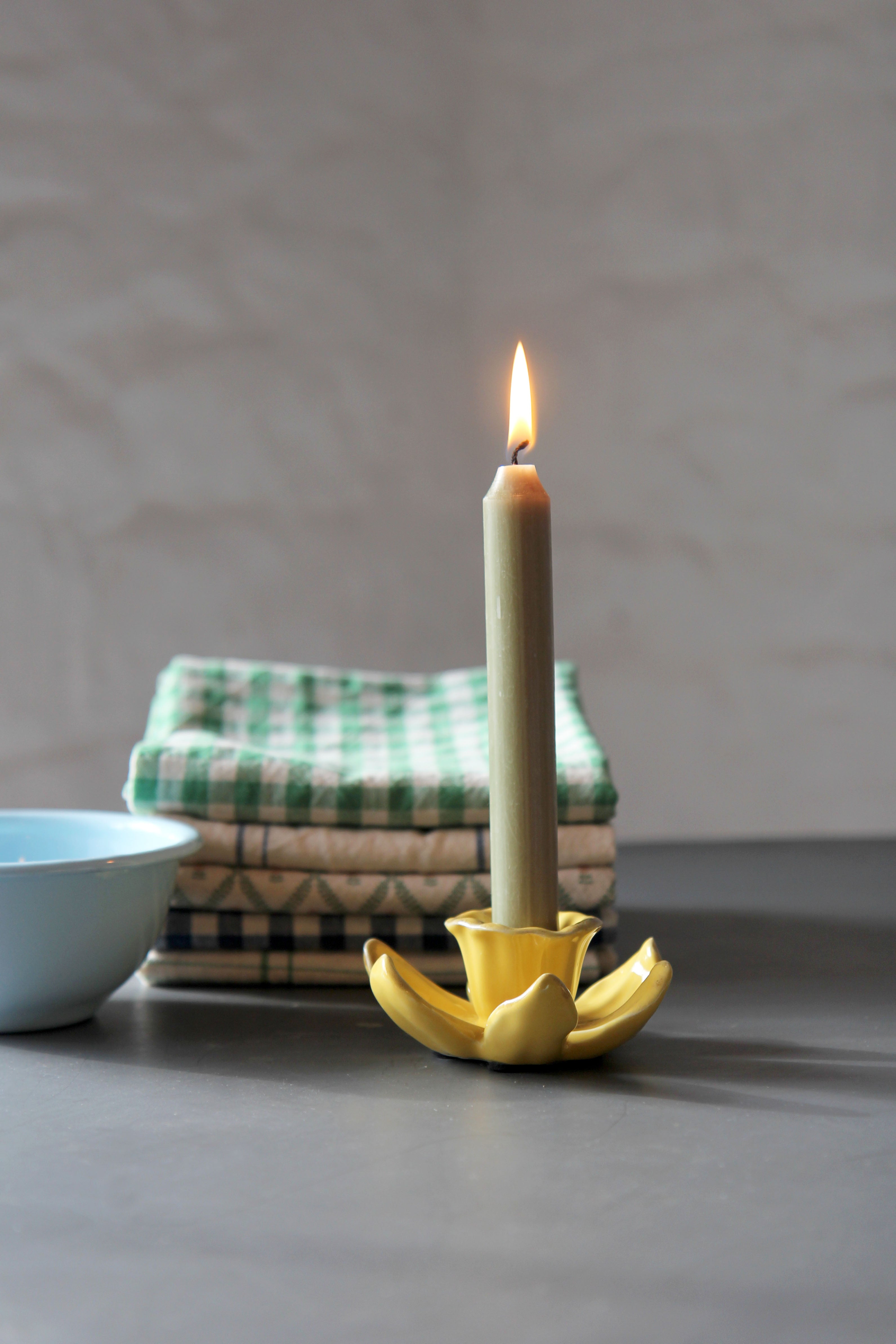 Daffodil Candle Holder / Yellow – Domestic Science Home