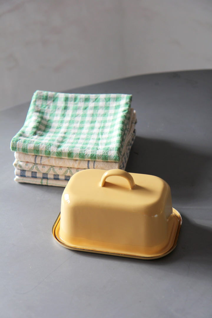 Enamel Butter Box / Yellow