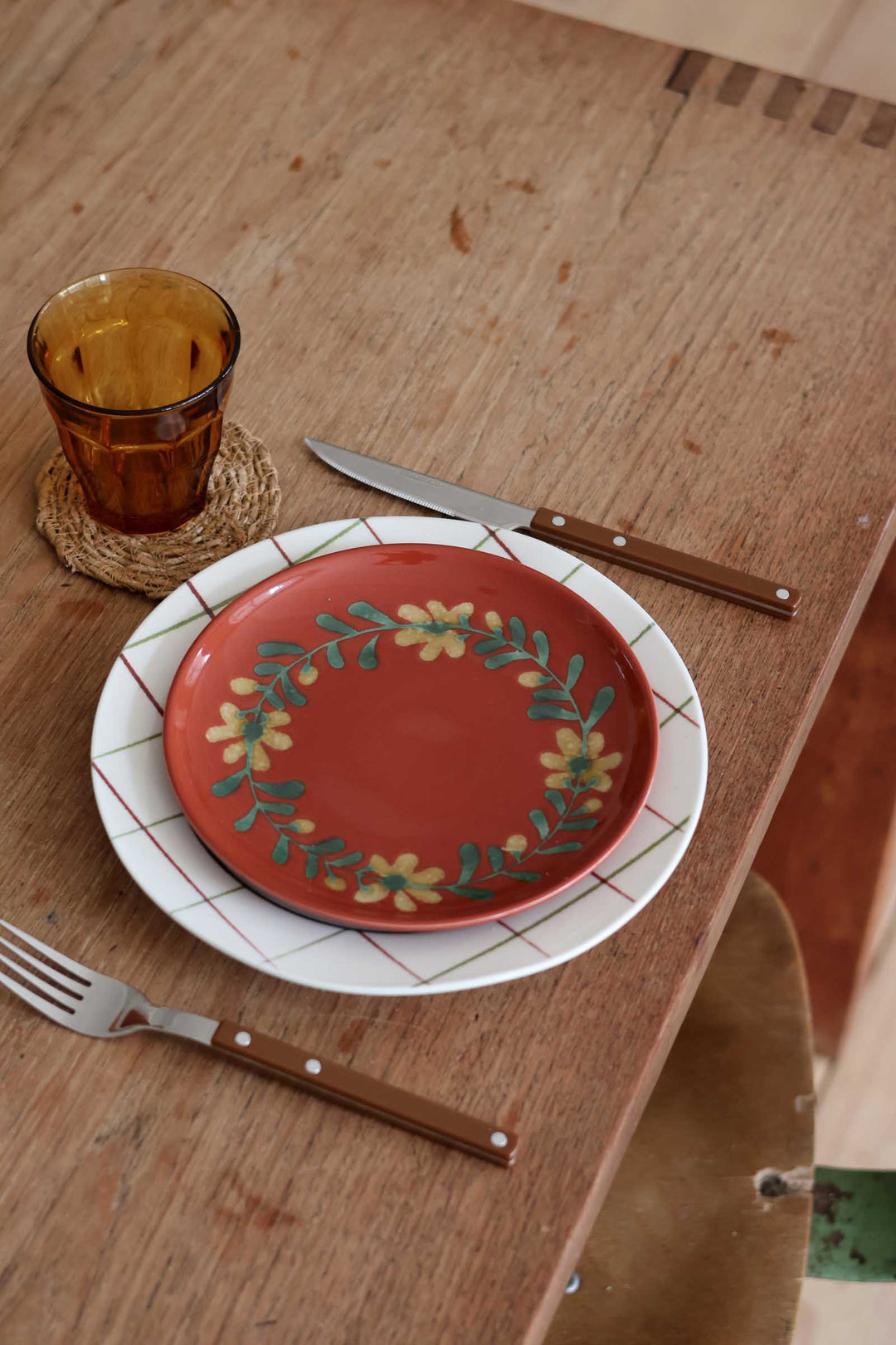 Hand Painted Lunch Plate