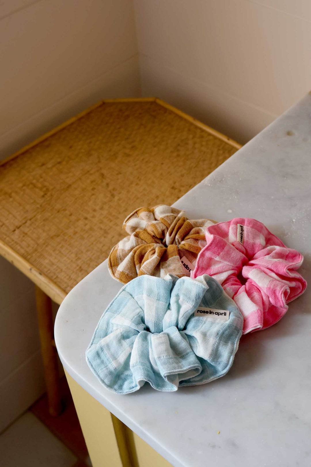 Scrunchie / Gingham Blue