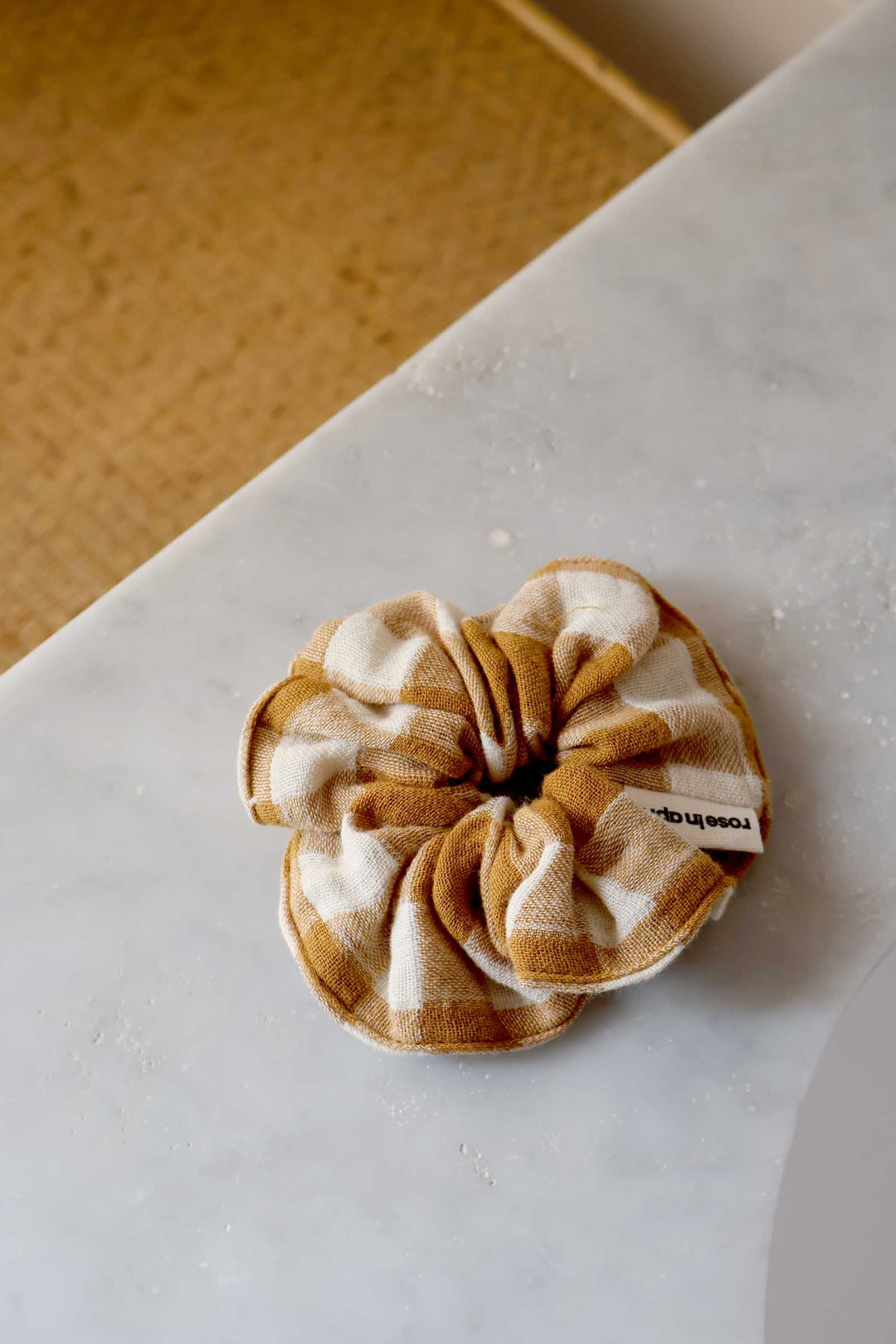 Scrunchie / Gingham Caramel