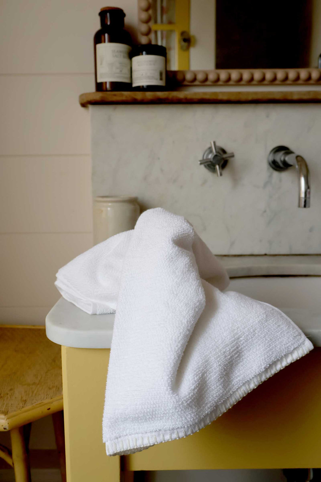 Bora Bath Towel 70x130 / Blanc