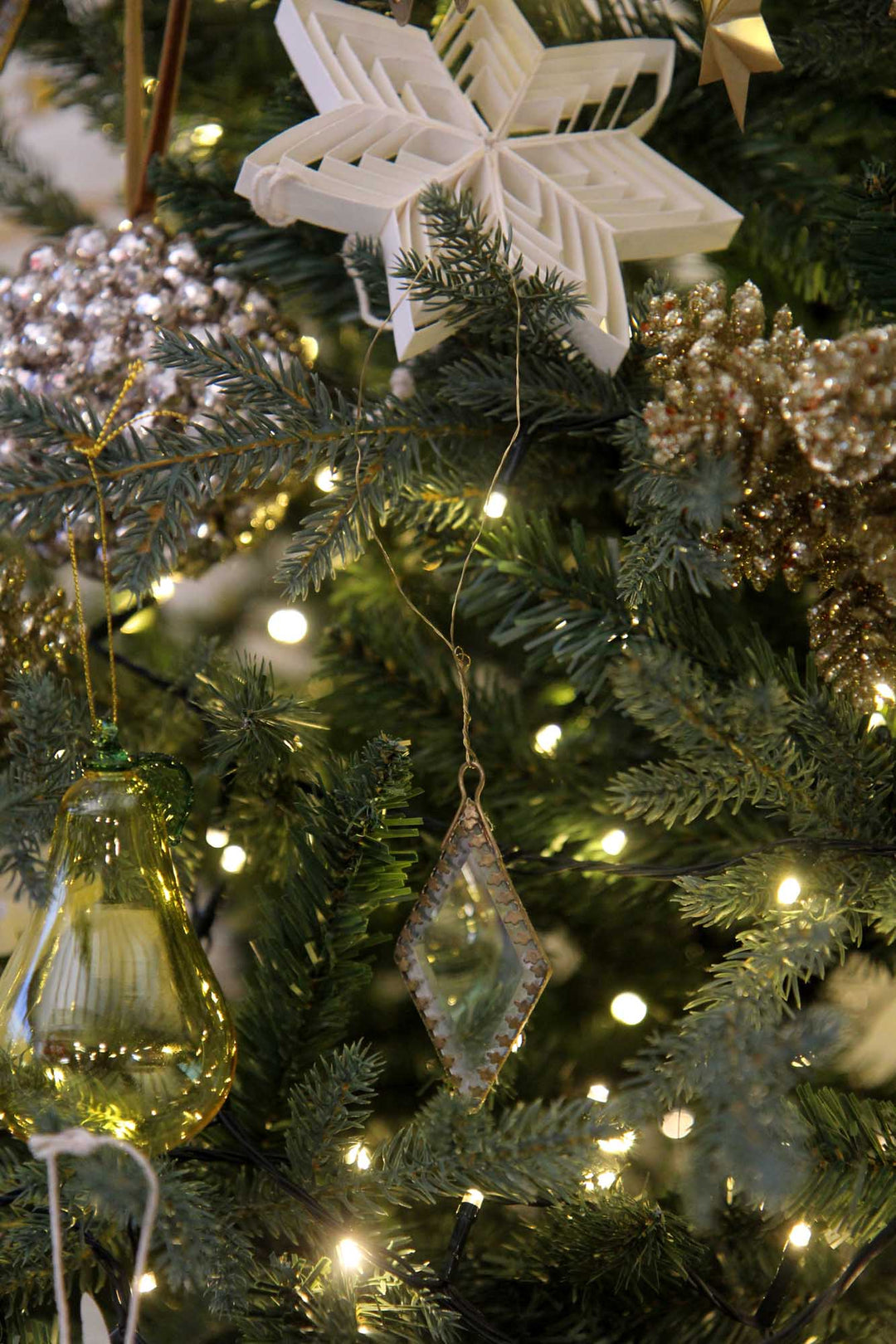 Mirror For Hanging Faceted Black Backside